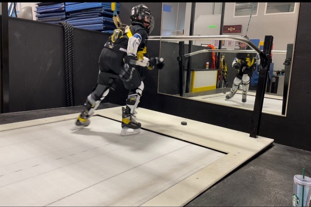 Hockey treadmill